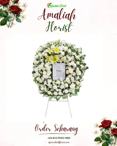 Krans Bunga Duka Cita di Ciminyak